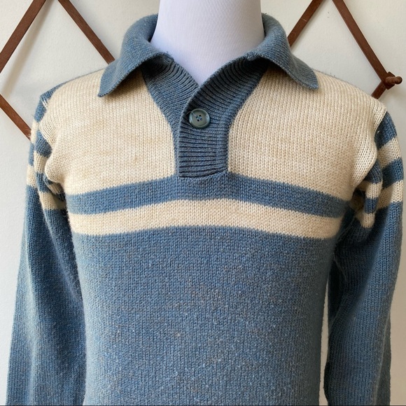 Vintage 1960s 1970s Knit Sweater - Picture 3 of 16